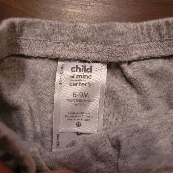 Carter's 2 joggers. Navy & grey. Size 6-9mnths. EXCELLENT CONDITION! - Picture 5 of 5